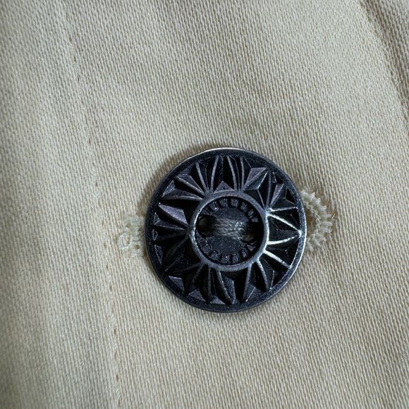 Christopher & Banks Jacket Womens XL Yellow Stretch Cotton Blend Button Up - Picture 7 of 11